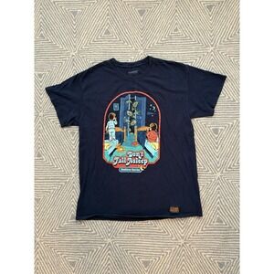 Steven Rhodes Bedtime Stories Don't‎ Fall Asleep T-Shirt - Blue - XL